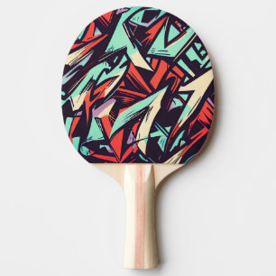 Modern Graffiti Ping Pong Paddle