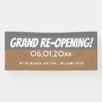 Modern Grand Reopening Business