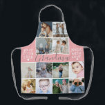Modern Grandma Photo Collage All Over Print Apron<br><div class="desc">Modern photo collage all over print apron featuring a stylish photo template, with pictures that are easily downloaded from your phone or computer, the text 'Grandma' in elegant calligraphy script and then two other quotes 'Best Cook Ever' and 'Made with Love'. Both can be customised using the template provided. Makes...</div>