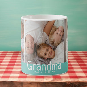 Modern Grandma Photo Collage Cute Gift  Coffee Mug