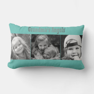 Modern Grandma's Angels Photo Pillow Names Year