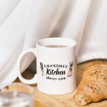 Modern Grandma's Kitchen Is Always Open Best Gift Coffee Mug<br><div class="desc">Welcome to Grandma's Kitchen, where love and warmth are always on the menu! Delight your favourite grandmother with this charming gift product from Zazzle. Whether it's for Mother's Day, her birthday, or just to show appreciation, this thoughtful item is sure to bring a smile to her face.Surprise Grandma with a...</div>