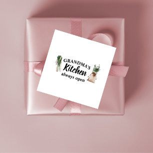 Modern Grandma's Kitchen Is Always Open Best Gift Favour Tags
