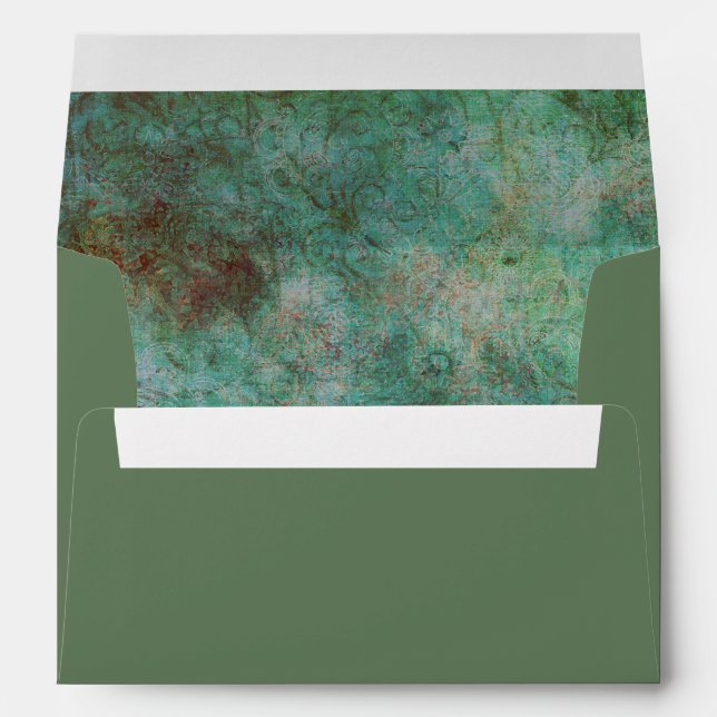 Modern Granite and Green Envelope (Back (Bottom))