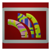 Modern Graphic art design tubes on dark plum