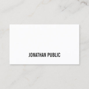 Modern Graphic Elegant Simple Plain Professional Business Card