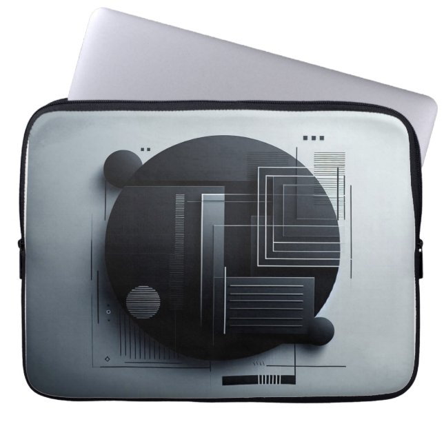 Modern Graphic Laptop Sleeve (Front)