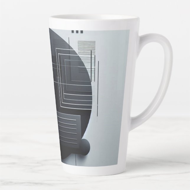 Modern Graphic Latte Mug (Right)