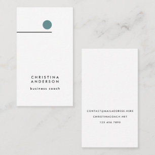 Modern Graphic Line Custom Minimalist Vertical Business Card