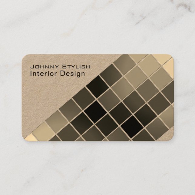 Modern graphic pattern template colourful style business card (Front)