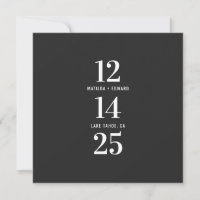 Modern, graphic typography photograph wedding