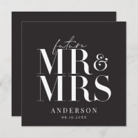 Modern, graphic, typography save the date