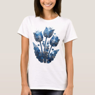 Modern Gray ABSTRACT ART Statement Design T-Shirt