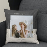 Modern Gray  & Beige | Family Photo | Home Gift Cushion<br><div class="desc">Modern Gray & Beige | Family Photo | Home Gift Pillows make for thoughtful and practical gifts, offering comfort and relaxation to the recipient. Here's a description of pillows as a gift: Give the gift of ultimate comfort and relaxation with these luxurious pillows. Crafted with the finest materials, these pillows...</div>