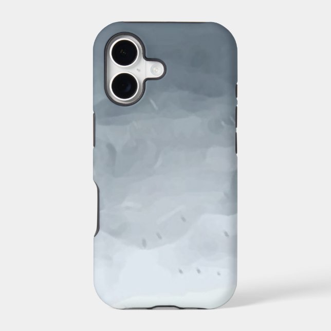 Modern gray clouds oil marble pattern-iphone 5 (Back)