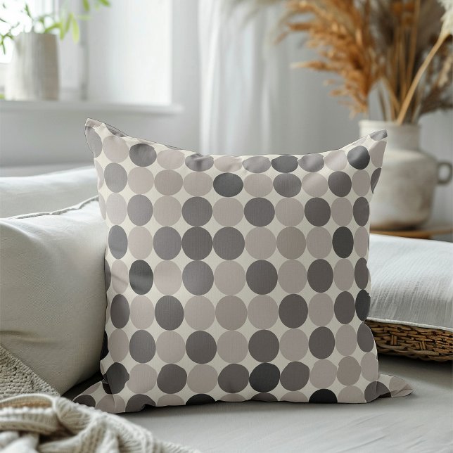 Modern Gray Linked Circles Guest-Wow Decor Cushion (Creator Uploaded)