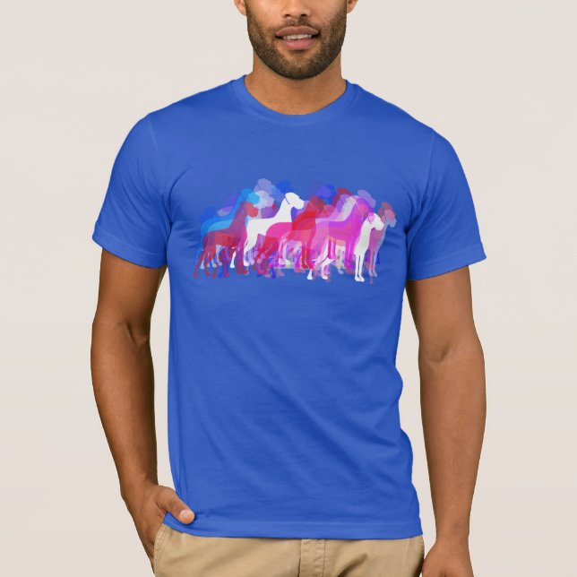 Modern Great Dane Group pinkT-Shirt T-Shirt (Front)