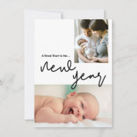 Modern Great Start to the  New Year Baby Photo