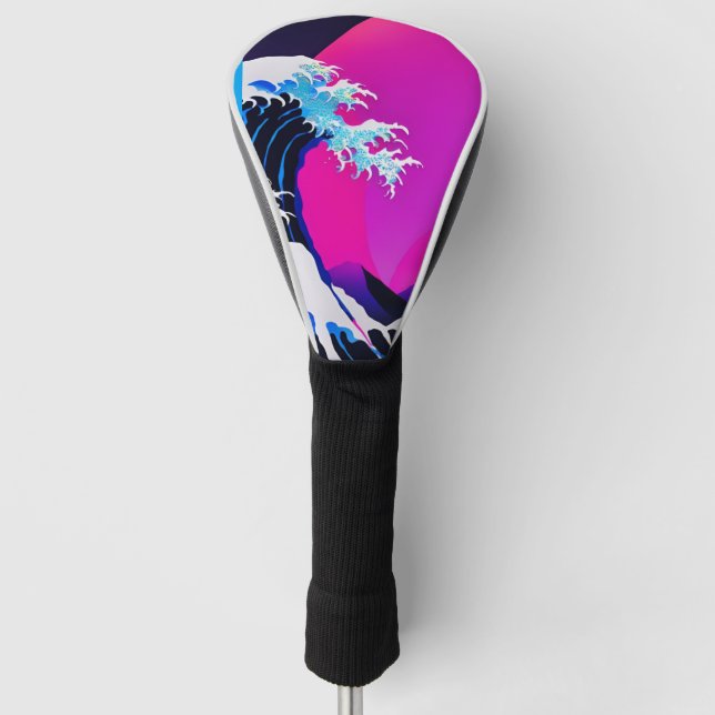 modern great wave golf head cover (Front)