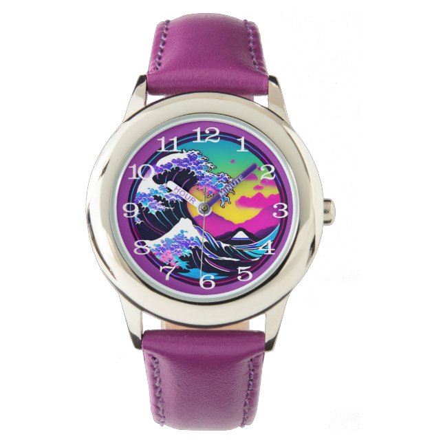 modern  great wave  watch (Front)