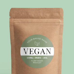 Modern Green 100% Vegan Product Product Label