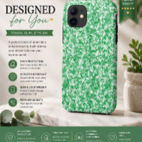 Modern Green Abstract iPhone Case