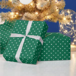 Modern Green and White Polka Dotted Christmas Wrapping Paper<br><div class="desc">Introducing our Modern Christmas Wrapping Paper featuring a Super Cute Green and White Polka Dotted Christmas Pattern! Wrap your holiday gifts in festive elegance and make a statement under the Christmas tree. The delightful combination of green and white polka dots creates a playful and cheerful ambiance, adding a touch of...</div>