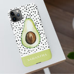 Modern Green Avocado Personalised Name  iPhone 11Pro Max Case<br><div class="desc">Modern Green Avocado Personalised Name</div>