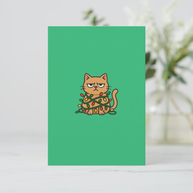 Modern Green Background | Minimalist Neon Design Enclosure Card (Standing Front)