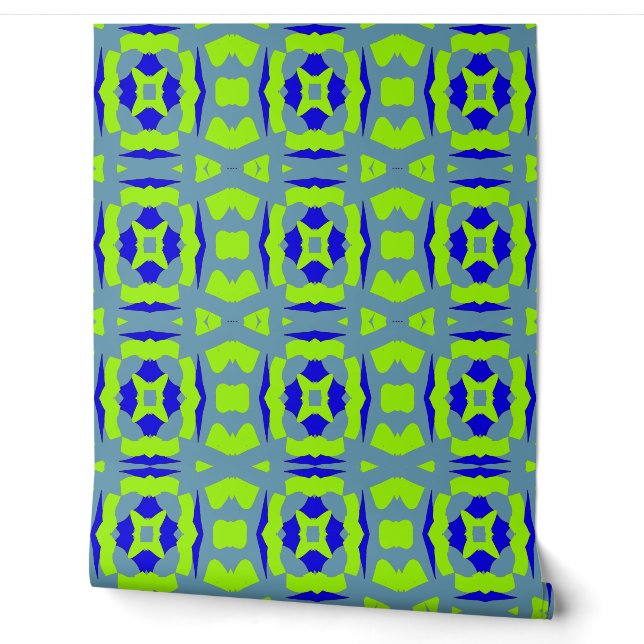 Modern green blue classic "Ratti_Creative_Arts"   Wallpaper (Unrolling)