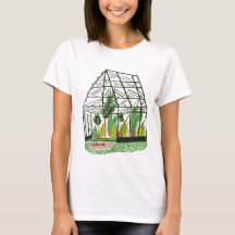 Modern Green Botanical Green House Pink