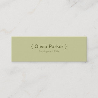 Modern Green Business Card