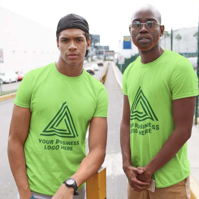 Modern Green Business Logo T-Shirt (Green Logo Tees)