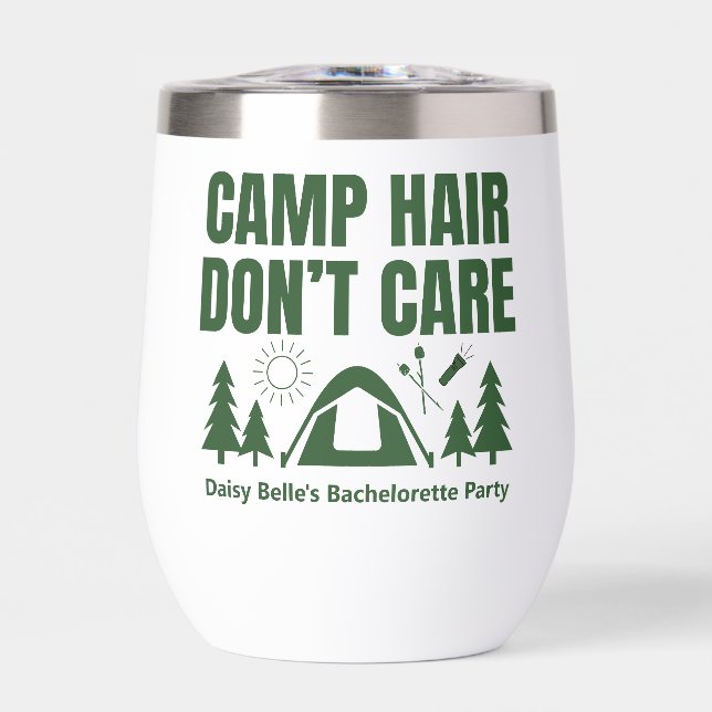 Modern Green Camp Bachelorette Weekend (Front)