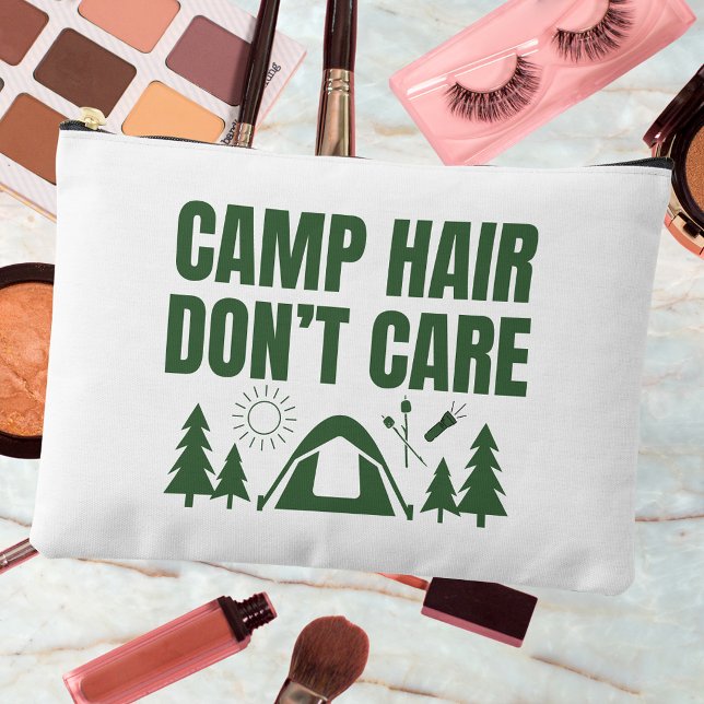 Modern Green Camp Bachelorette Weekend Accessory Pouch (Creator Uploaded)