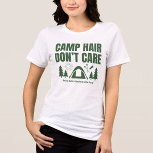 Modern Green Camp Bachelorette Weekend Tri-Blend Shirt