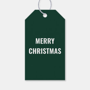 Modern Green Christmas Gift Tags   Merry Christmas