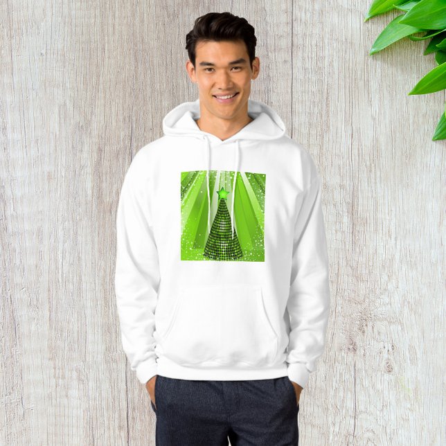 Modern Green Christmas Tree with Star  Hoodie (Creator Uploaded)