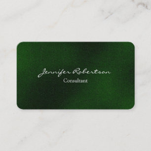 Modern Green Creative Plain Unique Business Card