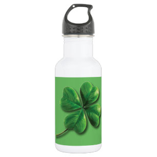 Modern Green Irish Shamrock 532 Ml Water Bottle