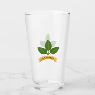 Modern Green Leaves Glass