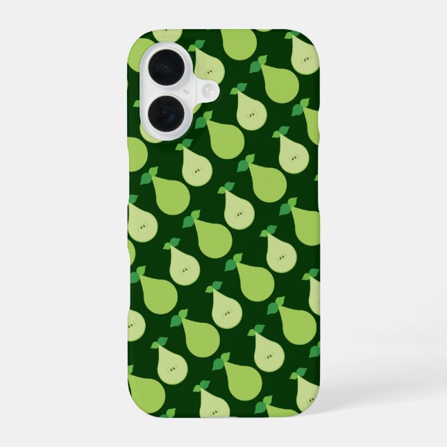 Modern Green Pear iPhone Case (Back)