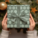 Modern Green Polka Dots Christmas Wrapping Paper<br><div class="desc">Modern Green Polka Dots Christmas Wrapping Paper</div>