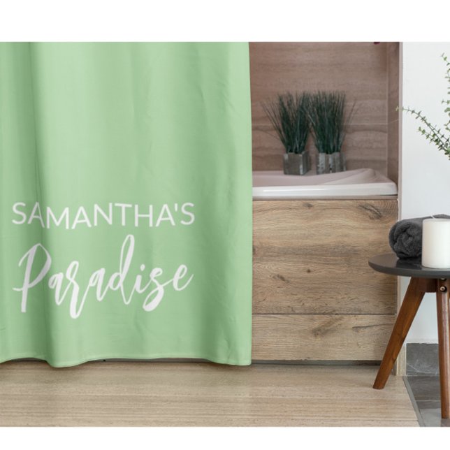 Modern Green Shower Curtain (Creator Uploaded)