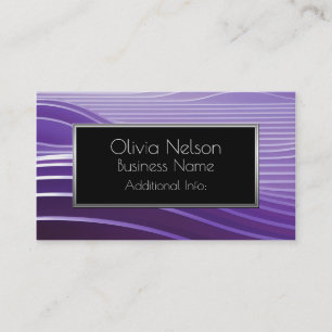 Modern Green Stripes Business Card 2