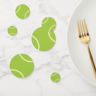 Modern Green Tennis Ball Party Confetti
