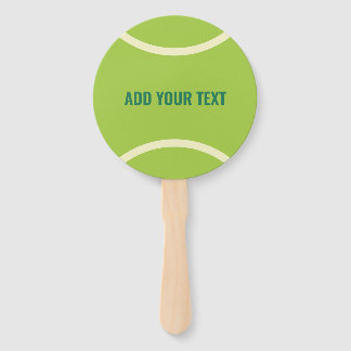 Modern Green Tennis Ball Party Hand Fan