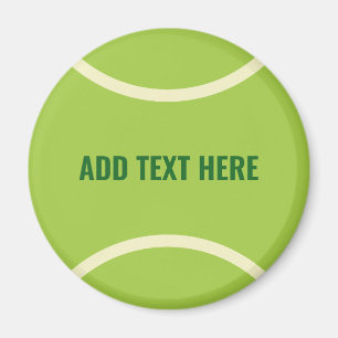 Modern Green Tennis Ball Party Magnet