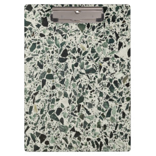 Modern Green Terrazzo Clipboard
