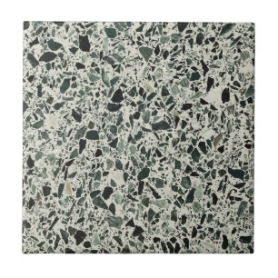 Modern Green Terrazzo Tile